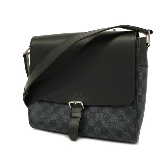 LOUIS VUITTON Other - Auth Louis Vuitton Shoulder Bag Damier Cobalt Newport Messenger MM N41585